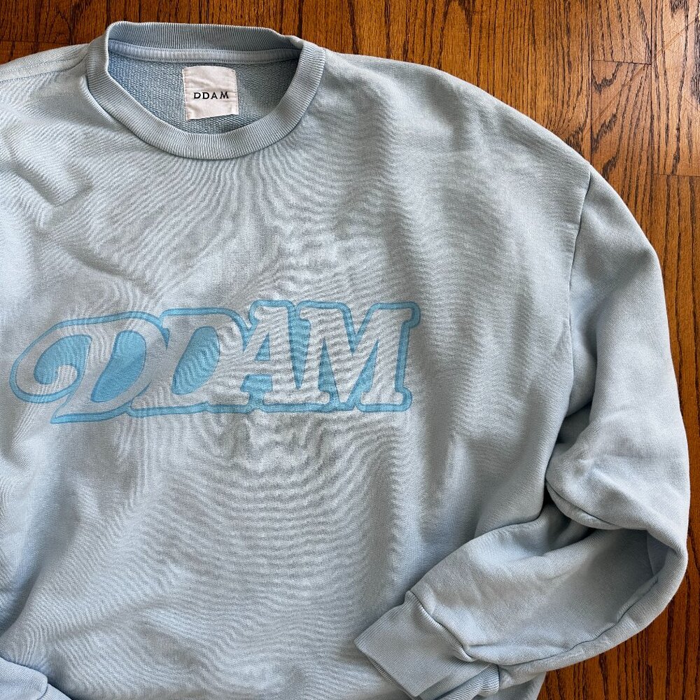DDAM Powder Blue Sweatshirt Riley Crewneck Retro